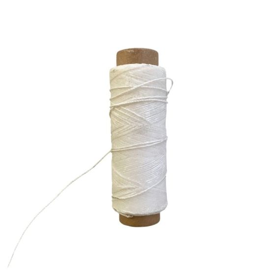 Waxed button twine for upholstery