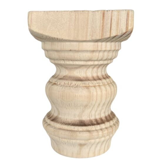 Pine Leg Classic Short with detail for furniture