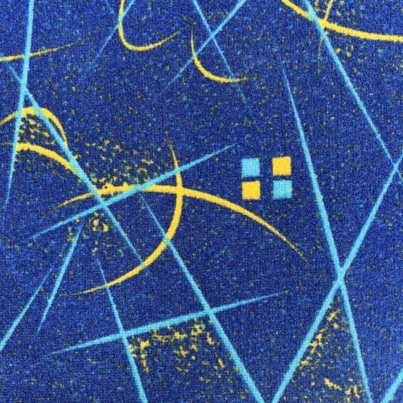 Bus Fabric - Motor Fabric - Blue and Yellow