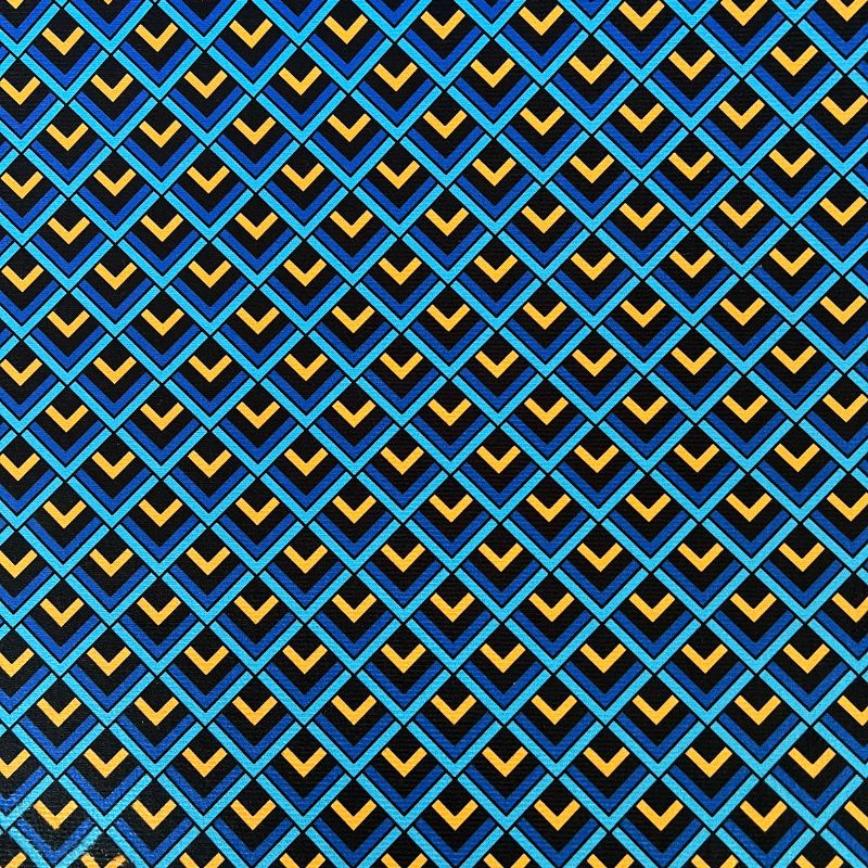 BUS FABRIC CHEVRON BLUE