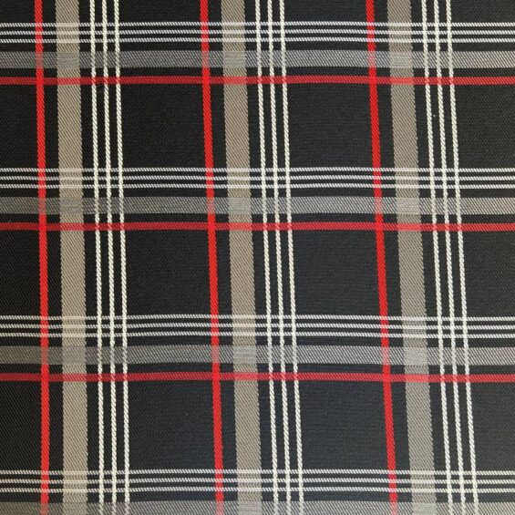 Motor Fabric Tartan Red
