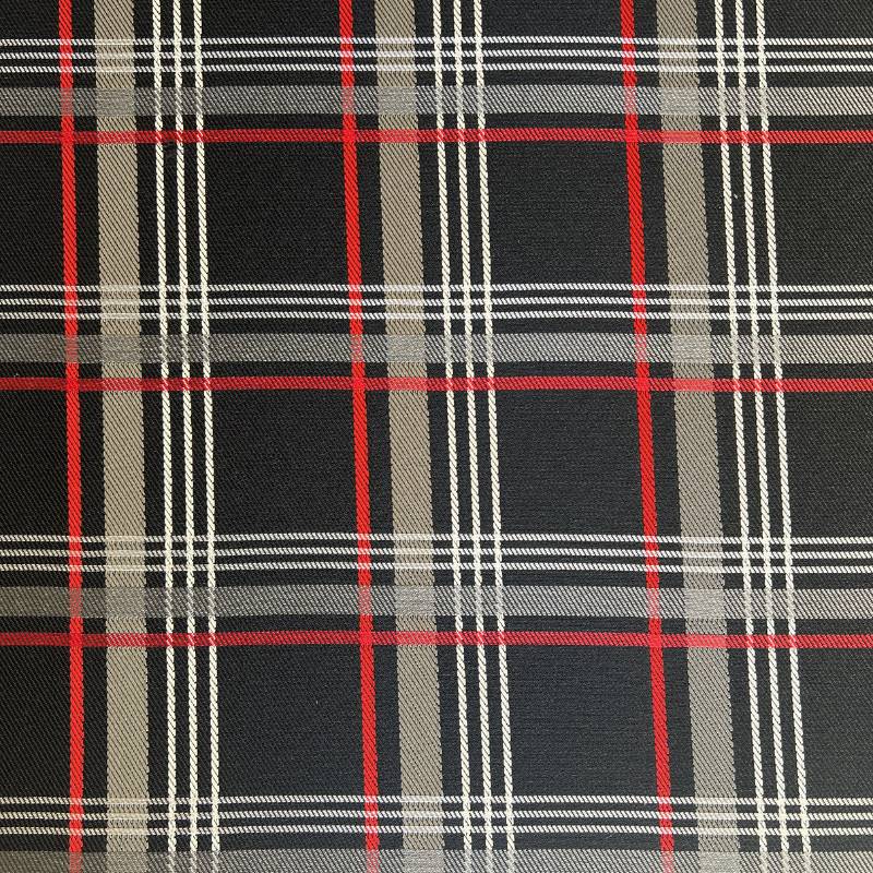 Motor Fabric Tartan Red